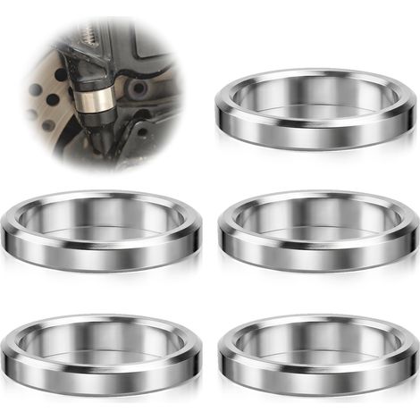 5 Pièces Entretoises en Acier Inoxydable 304 Rond,10 x 12 x 2mm,Non Filetée Douille Métallique Finition Lisse Rondelle Espacement Manchon pour M10 Vis Boulons Écrous (1/5)