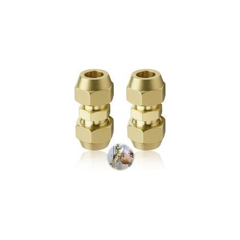 Raccordi per aria condizionata da 3/8", diametro tubo in rame 9,52 mm, doppia estremità per tubi in rame, prolunga per tubo in rame a doppia giunzione, per aria condizionata - senza saldatura (1/5)