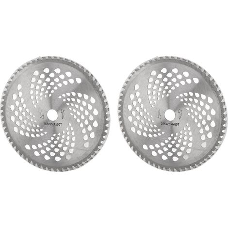 têtes de lame de coupe-bordures en acier allié de 25 cm (10 pouces), coupe précise, installation facile, pièces de rechange durables pour coupe-bordures de jardin 60T