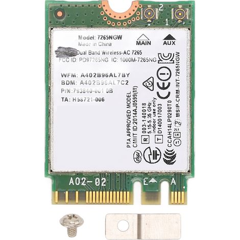Carte WiFi 1200Mbps pour PC Portable, Double Bande 2.4G/5G, Bluetooth 4.2, Module Réseau NGFF AC Haute Vitesse (1/5)