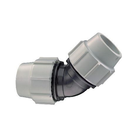 GOMITO A 45  ° PLASSON PER TUBO POLIETILENE- Diam. 32- PLASS- pezzi 1