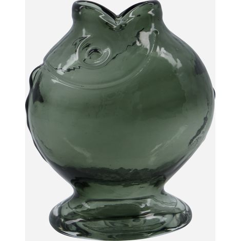 House Doctor - Fish Vase - H17.5 cm - Smoked Grey