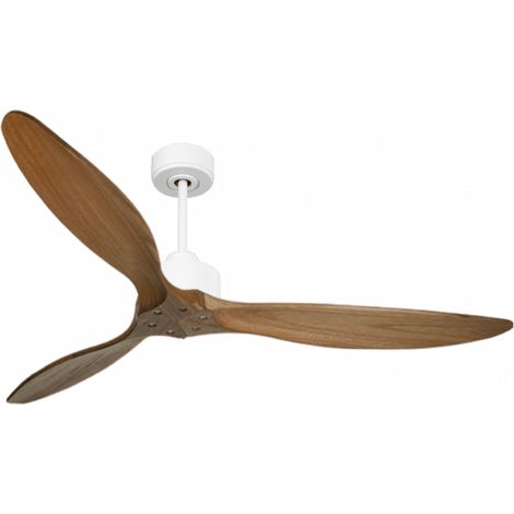 Modulo Slim de Klassfan - Ventilateur de plafond et destratificateur moteur DC blanc et bois sombre30 à 60 m² (1/5)
