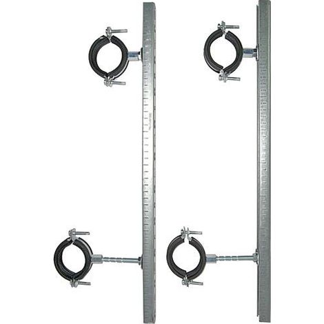 Kit de consoles pour collecteur géothermie en laiton emballage 2 pcs.