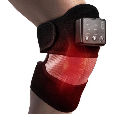 Kniemassagegerät – Rotlichttherapie mit Vibration und Wärme – Infrarotmassagegerät – Kniemassagegerät zur Linderung von Gelenkschmerzen – Schultermassagegerät