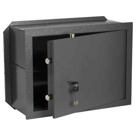 CASSAFORTE CON CHIAVE ART. 82010 CISA mm 360x250x490h, 4 Cat. Orizz., 2 Cat. Vert. - 2 ripiano - CISA