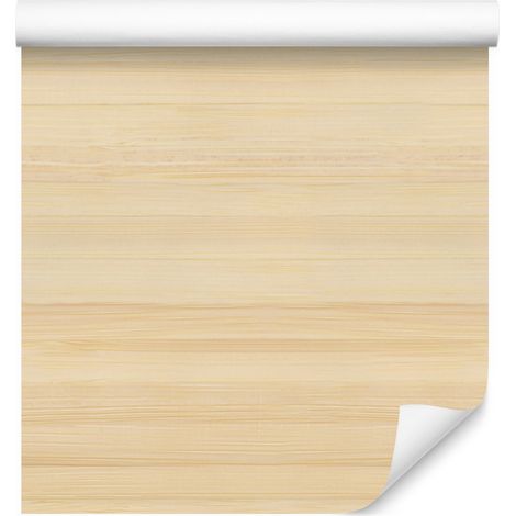 Carta da parati con motivo legno chiaro orizzontale per soggiorno e camera da letto, 50x1000 cm (1/5)