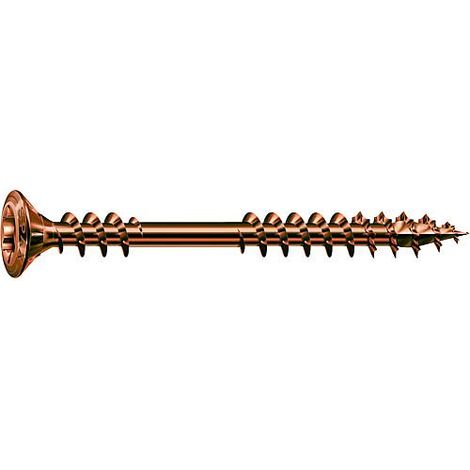 Vis terrasse SPAX 4.5x60mm Tête cyl. T-STAR plus T25 - Pointe CUT - inox A2 antique - 100 unités - 25479004506022