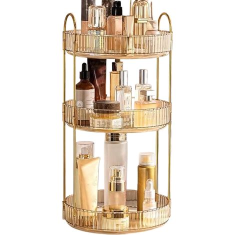 Organisateur de maquillage rotatif pour coiffeuse Organiseur (1/5)