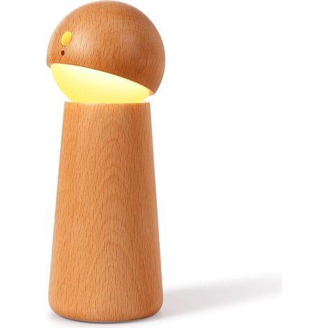 Veilleuses 1500mAh Lumière Blanche Chaude 3000K Réglable Luminosité À Trois Niveau Contrôle Tactile pour Chambre À Coucher Salon Bébé Crèche Couloir Bureau Cadeau Lampe (1/5)