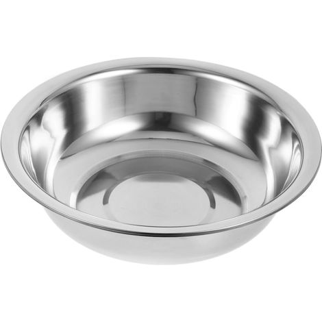Évier en acier inoxydable Grand bol mélangeur Passoire Lavabo de salle de bain Baignoire à pieds Bol à linge pour cuisine salle de bain buanderie 27 cm (1/5)