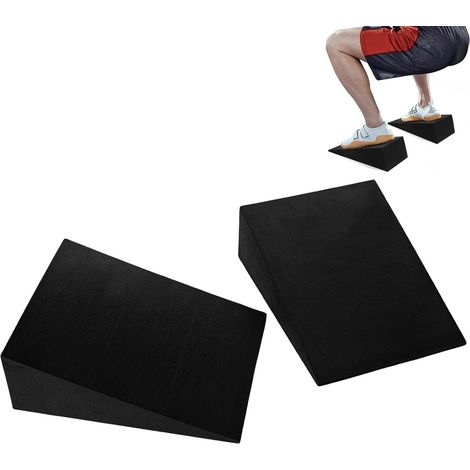 2 Pièces Réglable Slant Board Étirement, Squat Wedge, 6 cm de Hauteur, 45° (1/5)
