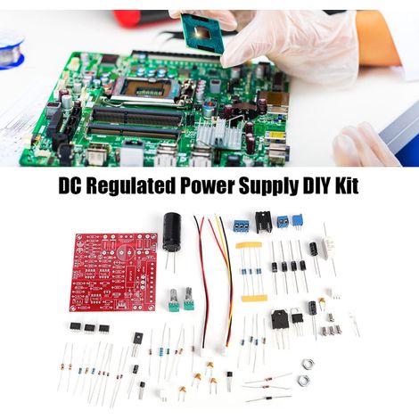 Kit de montage DIY d'alimentation CC régulée stable et continue 0-30 V 2 mA-3 A (1/5)