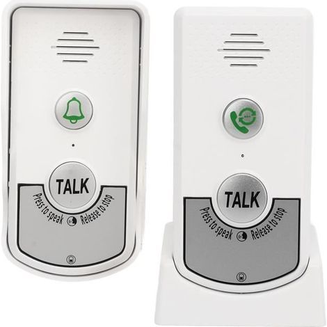 Wireless intercom doorbell 1000m - Wireless power supply - ABS - IP54 (1/4)