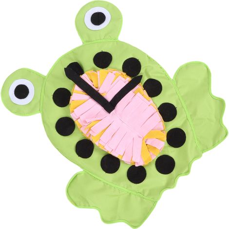 Tapis olfactif pour animaux de compagnie - Éveille la curiosité de l'animal - Facile à nettoyer - Tapis d'alimentation et d'exploration pour animaux de compagnie (MSD02 Forme de grenouille) (1/5)