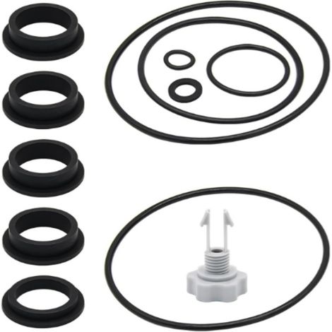 12-teiliges Reparaturset für die Sandfilterpumpe Intex 25013, inklusive Ersatz-O-Ringen aus Gummi und Entlüftungsventil (1/5)