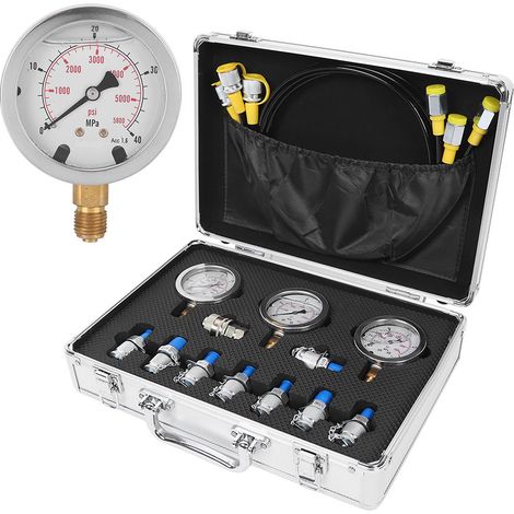 Hydraulikdruckmessgerät-Testkit für Aluminiumbagger – Diagnosewerkzeug (1/5)