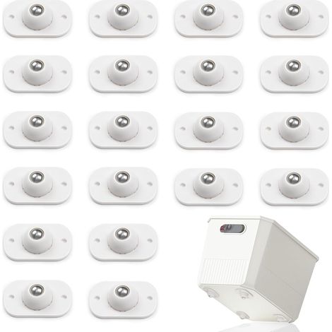Mini Roulettes Auto-adhésives, Mini Roues Pivotantes, Blanc Roulettes pour Meubles 20 Pièces (1/5)