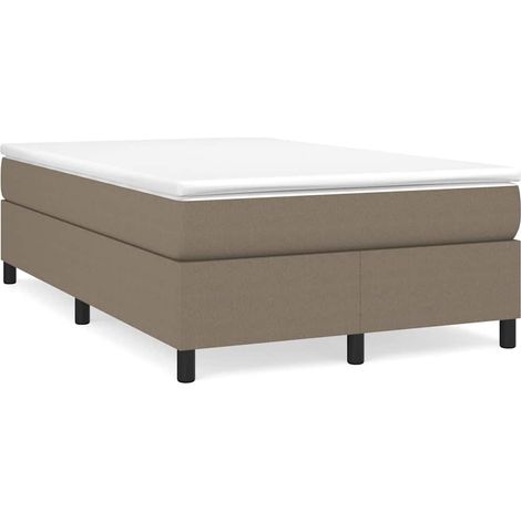 Maison Exclusive - Boxspringbettgestell Taupe 120x200 cm Stoff (1/5)
