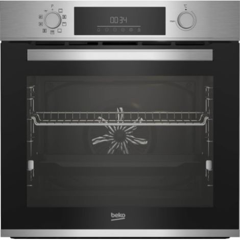 Beko – Four traditionnel électrique 72L – Pyrolyse – 3300W – Classe A+ – 10 programmes de cuisson – Design acier inoxydable (1/5)