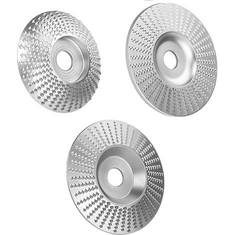 Angle grinder, steel grinding disc, for sanding and wood carving, three-piece silver set (1/5)