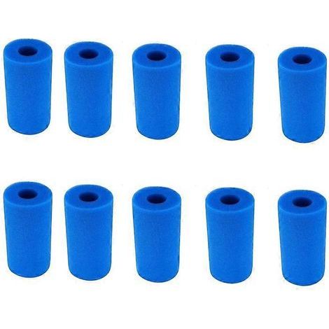 Lot de 10 éponges filtrantes en mousse pour filtre de type A, réutilisables et lavables. (1/5)