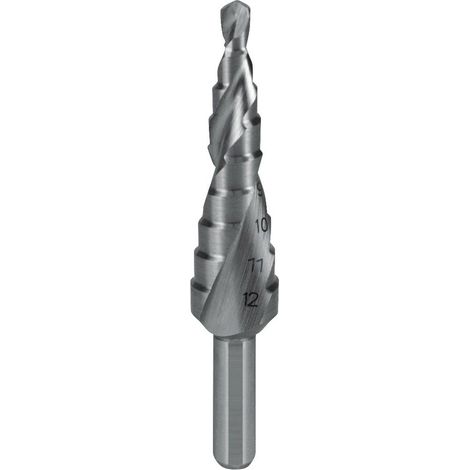 Punzone a scalino, foratura, diametro 4-12 mm, HSS, spirale con scanalatura, modello Z.2, 9 livelli (1/5)