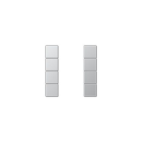 Interruttore Jung al 2504 tsa alluminio 4 moduli
