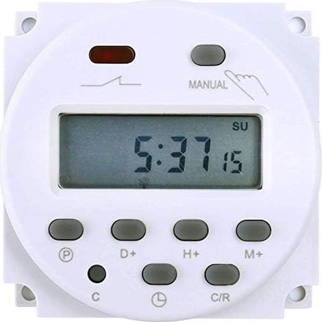 Minuteur électronique DC12V 16A 17 programmes Écran LCD programmable- (1/5)