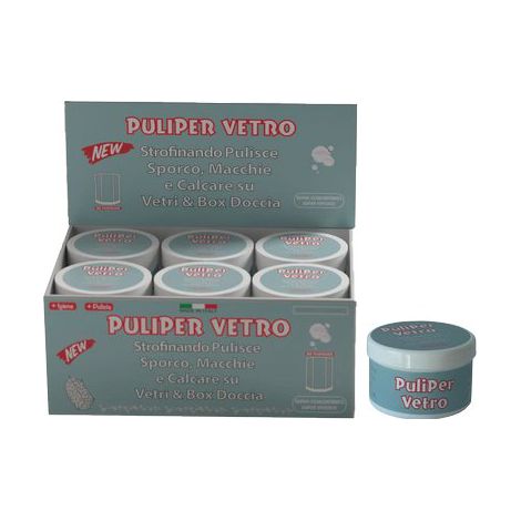 PASTA RIMUOVI CALCARE VETRO DOCCIA PULIPER - GR 65- 12 pezzi