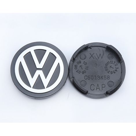 4 Stück Volkswagen 58mm Radkappen, Standard-Radabdeckungen mit Logo für modifizierte Felgen