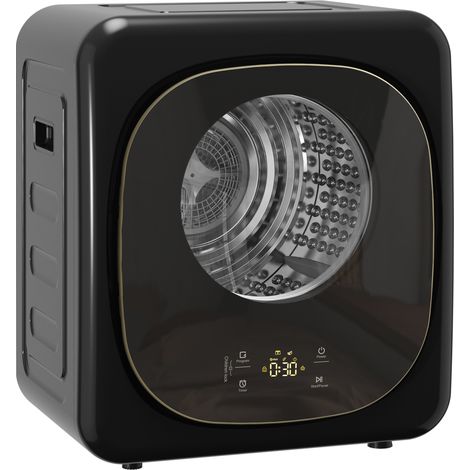HOMCOM Compact Dryer Machine with 5 Modes, 4kg Small Tumble Dryer, Black