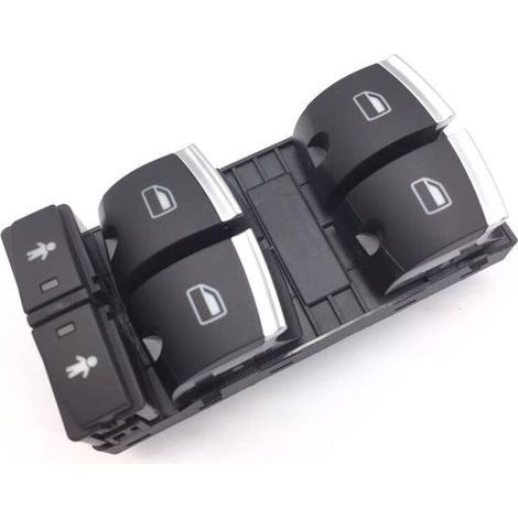 Interrupteur éléctrique vitre avant gauche compatible Audi A6 C7 et Q7 4M (1/4)