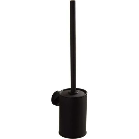 Black Wall Mounted Toilet Brush Holder Black 304 Stainless SteelThe size is 38913(cm)