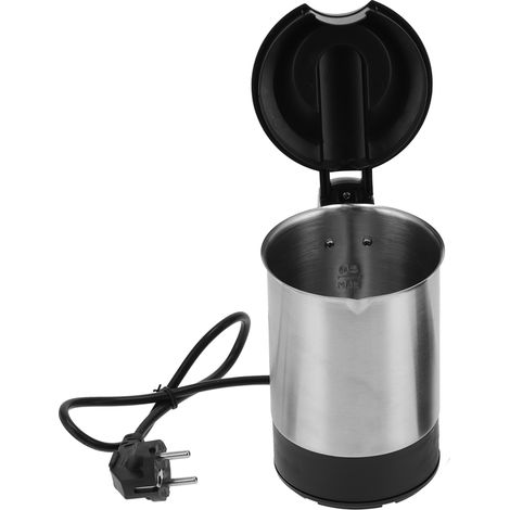 Bouilloire électrique en acier inoxydable 0,5 L avec arrêt automatique, mini bouilloire électrique portable, chauffage rapide, norme européenne 220 V (1/5)