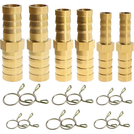 Réducteur Durite Carburant, Raccord de Tuyau, 6 Pièces Réducteurs 8-6 mm/10-8 mm/12-10 mm Pour Eau, Gaz, Huile, Bateau, Tuyau D'air, avec 6 Colliers de Serrage (1/5)