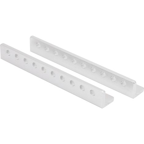 Poutre en L en aluminium 12x12x88mm, 10 trous, pour assemblage robot industriel (1/5)