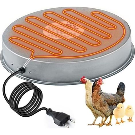 Heating base for poultry waterer 120V, 37x37x4cm (1/4)