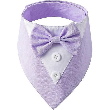 Niedliches, verstellbares Katzenhalsband mit großer lila Schleife, Katzenkostüm XS, stilvolles, verstellbares Katzenaccessoire, weiches, dekoratives Halsband.