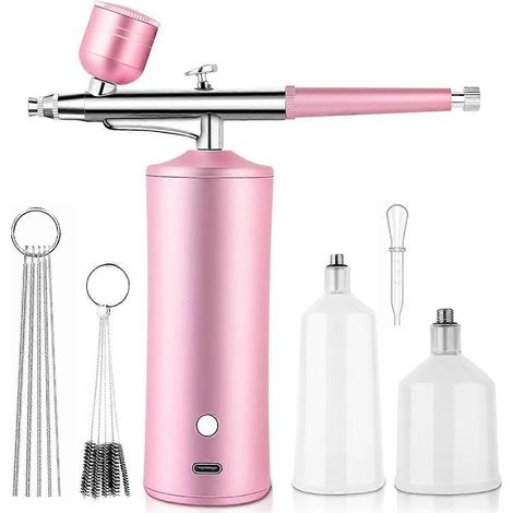 Kit aérographe avec compresseur, seringue à oxygène et buse de 0,3 mm (1/5)
