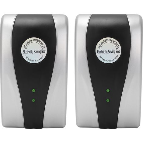 Lot de 2 boîtiers d'économie d'énergie 18 kW, régulateur de tension intelligent, équilibrage du courant, prise UE 90-250 V (1/5)