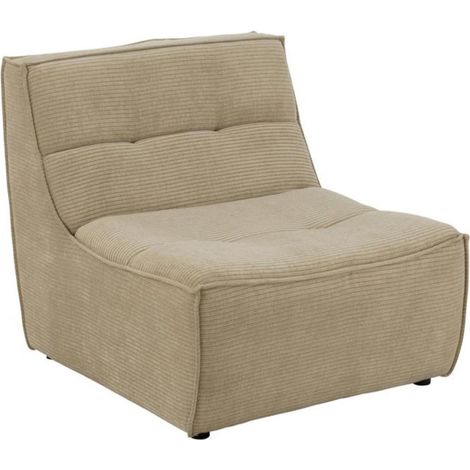 Module Canapé Matelassé "Grid" 97cm Beige Foncé (1/5)