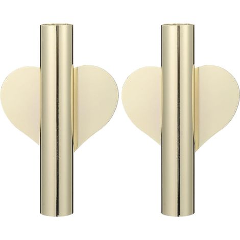 Vases muraux suspendus génériques en métal doré, lot de 2, décoratifs et faciles à déplacer (1/5)