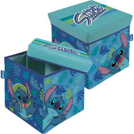 Lilo E Stitch Sedile Porta Oggetti Tessuto Pieghevole