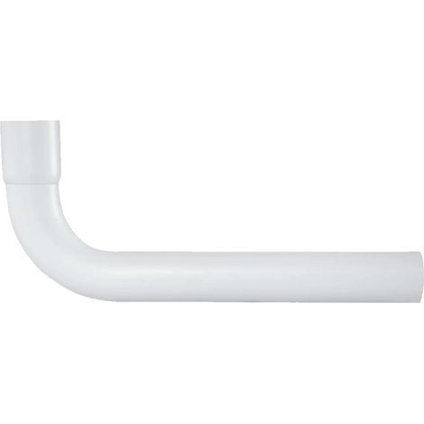 tecuro Spülrohrbogen 90° mit Muffe - Ø 44 mm für WC-Spülkasten - PVC weiß (1/2)