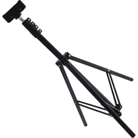 Support de Projecteur Réglable, Trépied pour Projecteur et Caméra, Pliable, Noir, en Abs, Alliage D’Aluminium et Tissu, pour Présentations et Petits Appartements (1/5)