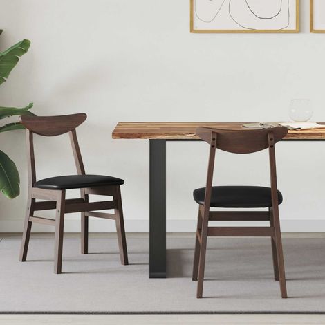Esszimmerstühle 2 pcs Hellbraun 42 x 47.5 x 81 cm