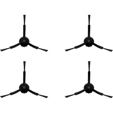 Set di 4 accessori per aspirapolvere, spazzola laterale di ricambio, set di spazzole laterali di ricambio per aspirapolvere, accessori per la pulizia della spazzola laterale, adatto per Roborock (1/5)