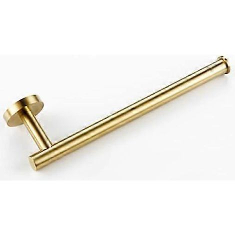 Ensemble d'accessoires de salle de bain kit en acier brossé étagère murale ronde porte-mains (1/5)