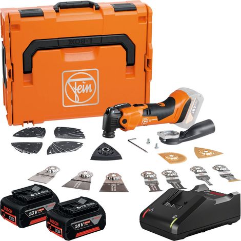 Fein Akku-MULTIMASTER AMM 500 Plus TOP AS / 2x 4,0 Ah Akku + Ladegerät in L-Boxx (1/4)